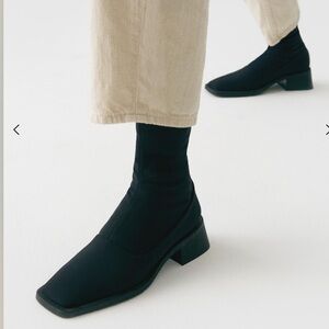 Vagabond Blanca Stretch Mid-Calf Block Heel Boots